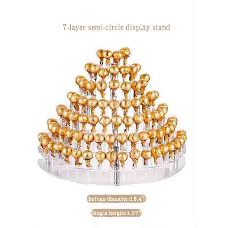 亞克力食品展示架_圓形棒棒糖展架定制